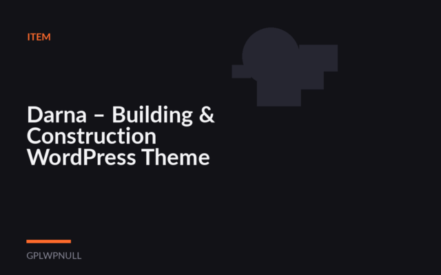 Darna – Building & Construction WordPress Theme