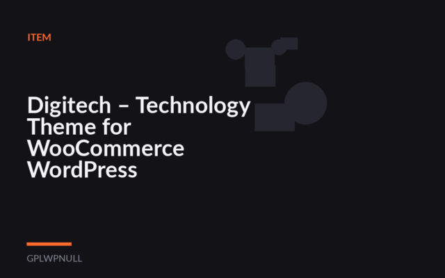 Digitech – Technology Theme for WooCommerce WordPress