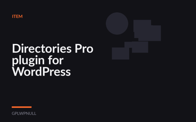 Directories Pro plugin for WordPress