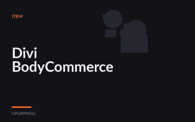 Divi BodyCommerce