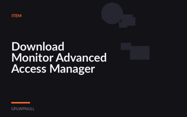 Download Monitor Advanced Access Manager
