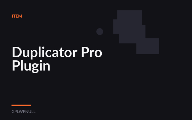 Duplicator Pro Plugin