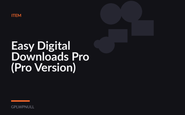 Easy Digital Downloads Pro (Pro Version)