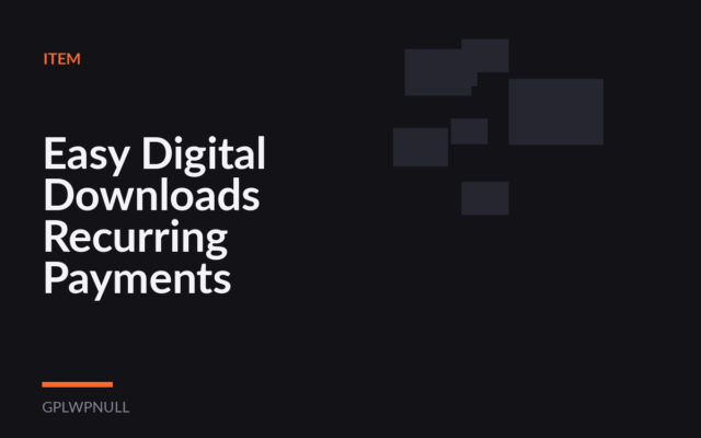 Easy Digital Downloads Recurring Payments