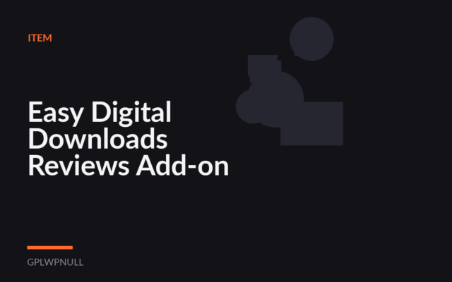 Easy Digital Downloads Reviews Add-on