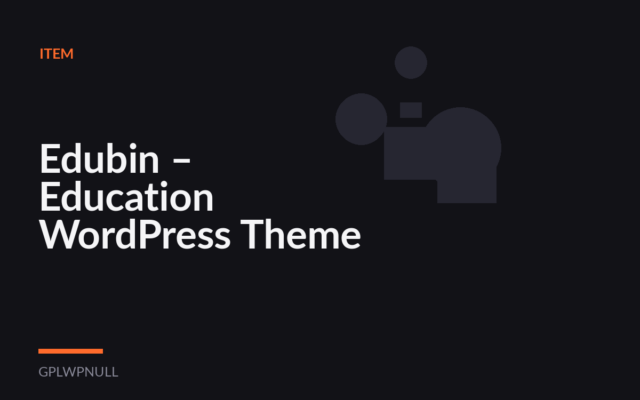 Edubin – Education WordPress Theme