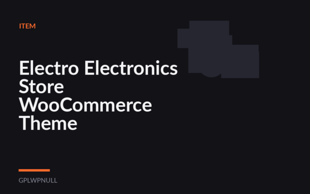 Electro Electronics Store WooCommerce Theme