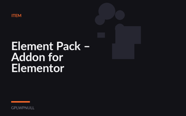 Element Pack – Addon for Elementor