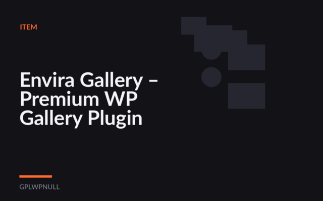 Envira Gallery – Premium WP Gallery Plugin