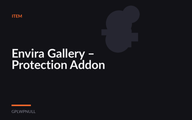 Envira Gallery – Protection Addon