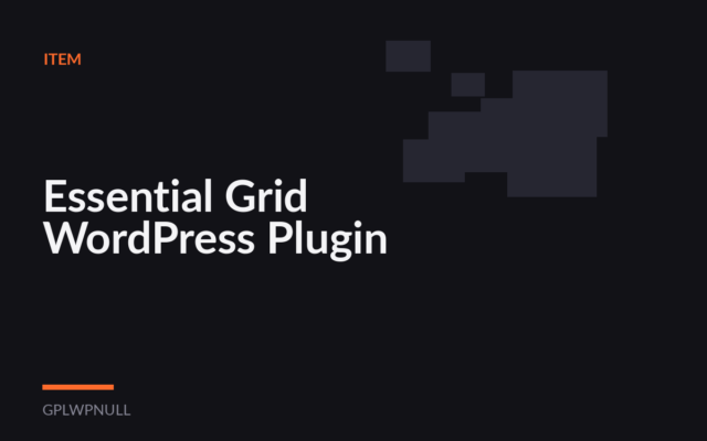 Essential Grid WordPress Plugin