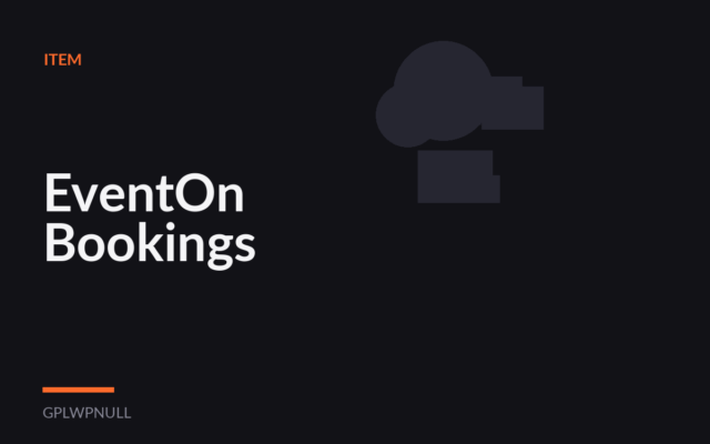 EventOn Bookings