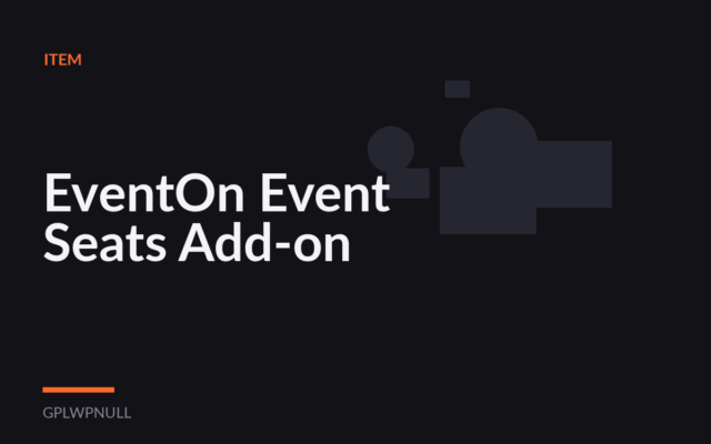 EventOn Event Seats Add-on
