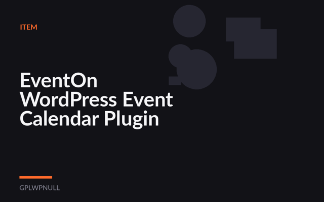 EventOn WordPress Event Calendar Plugin