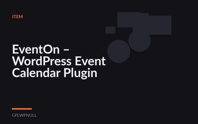 EventOn – WordPress Event Calendar Plugin