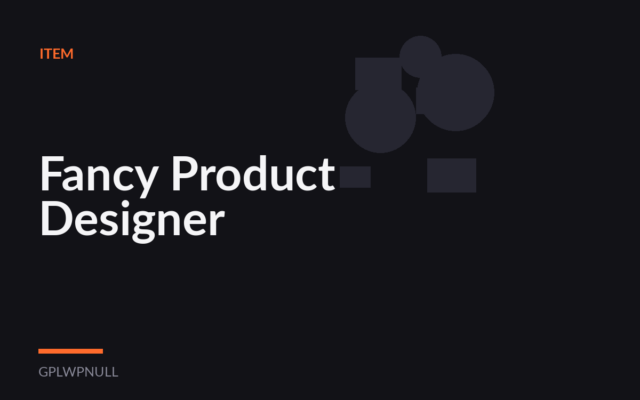 Fancy Product Designer