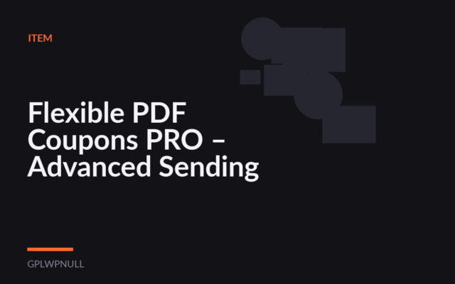 Flexible PDF Coupons PRO – Advanced Sending