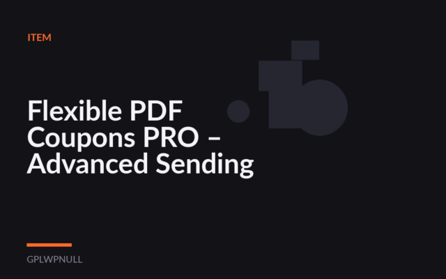 Flexible PDF Coupons PRO – Advanced Sending