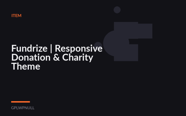 Fundrize | Responsive Donation & Charity Theme