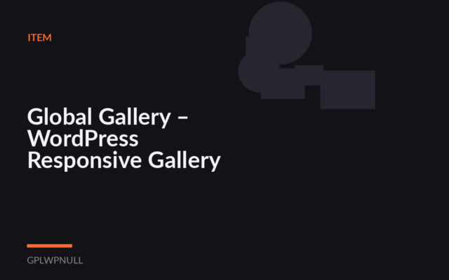 Global Gallery – WordPress Responsive Gallery