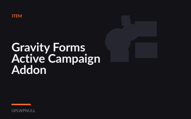 Gravity Forms Active Campaign Addon