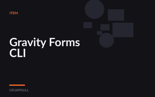 Gravity Forms CLI
