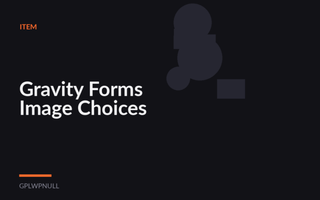 Gravity Forms Image Choices