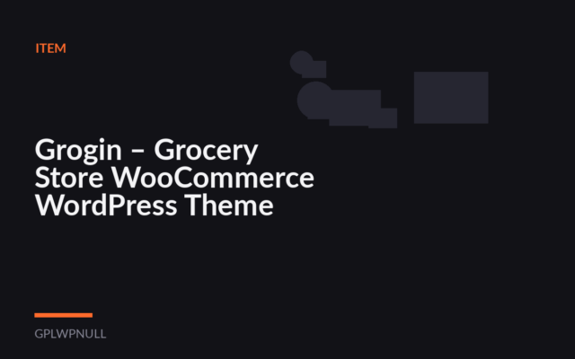 Grogin – Grocery Store WooCommerce WordPress Theme