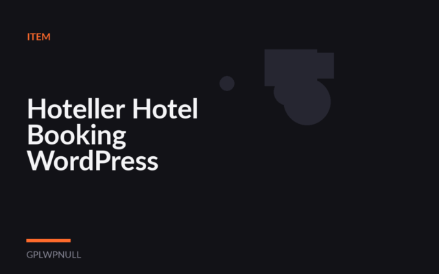 Hoteller Hotel Booking WordPress