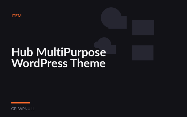 Hub MultiPurpose WordPress Theme