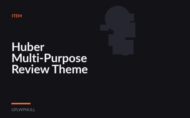Huber Multi-Purpose Review Theme