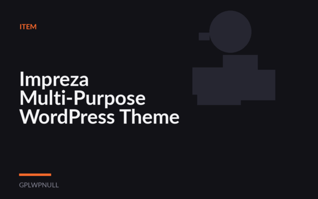 Impreza Multi-Purpose WordPress Theme