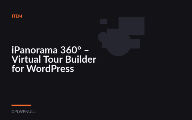 iPanorama 360° – Virtual Tour Builder for WordPress