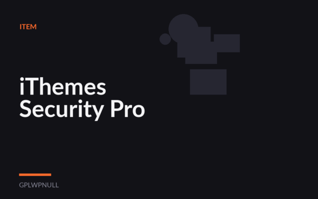 iThemes Security Pro