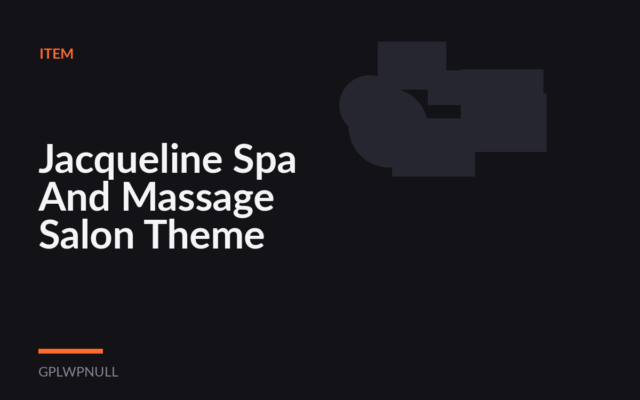 Jacqueline Spa And Massage Salon Theme