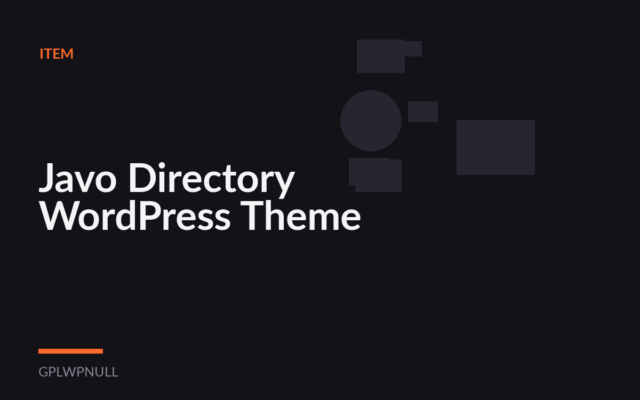 Javo Directory WordPress Theme