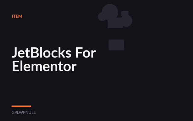JetBlocks For Elementor