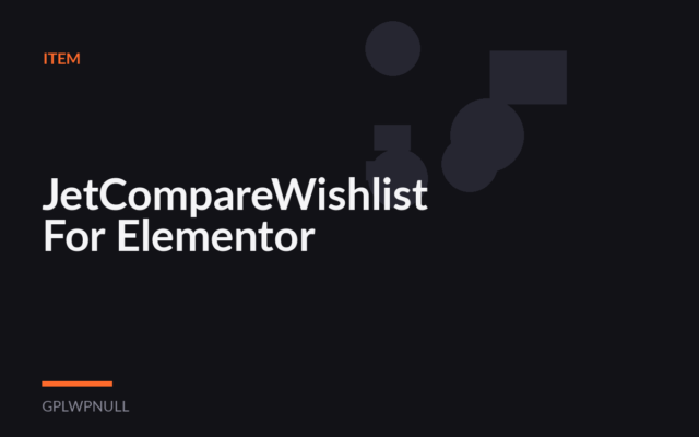 JetCompareWishlist For Elementor