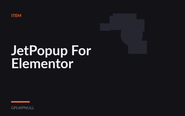 JetPopup For Elementor