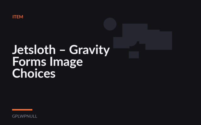 Jetsloth – Gravity Forms Image Choices