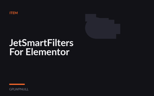 JetSmartFilters For Elementor
