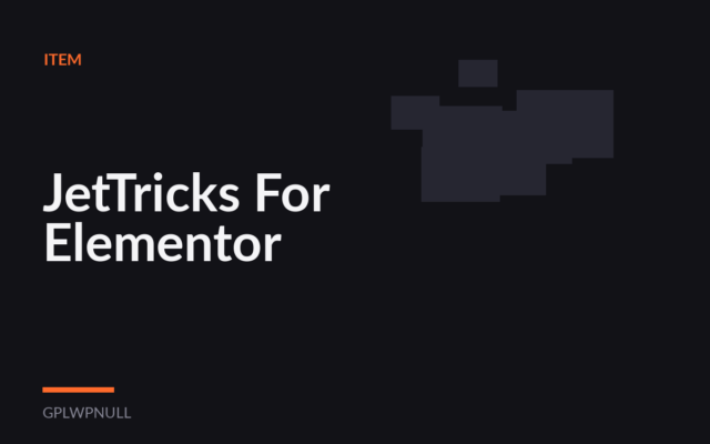 JetTricks For Elementor