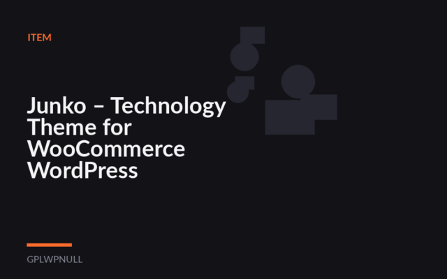 Junko – Technology Theme for WooCommerce WordPress