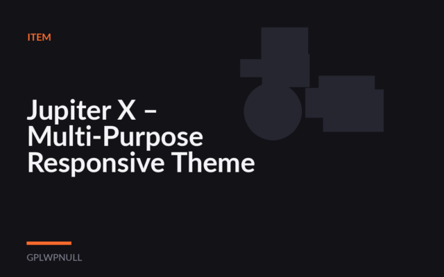 Jupiter X – Multi-Purpose Responsive Theme
