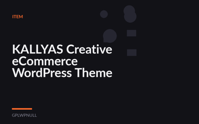 KALLYAS Creative eCommerce WordPress Theme