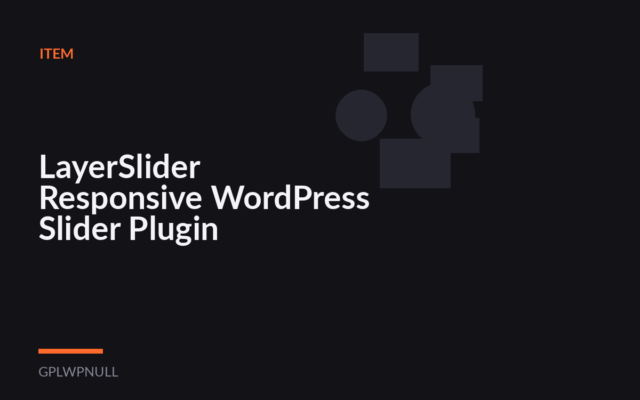 LayerSlider Responsive WordPress Slider Plugin
