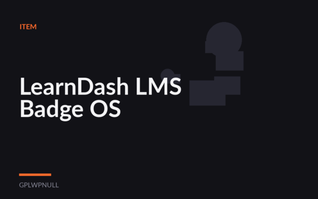 LearnDash LMS Badge OS