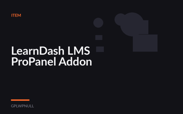 LearnDash LMS ProPanel Addon