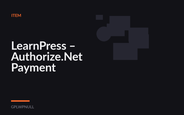LearnPress – Authorize.Net Payment