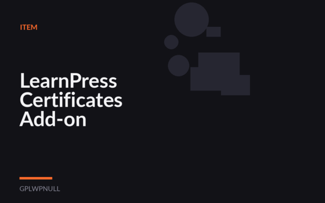 LearnPress Certificates Add-on